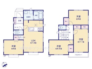 さいたま市見沼区大谷_1号棟_間取図_0371818